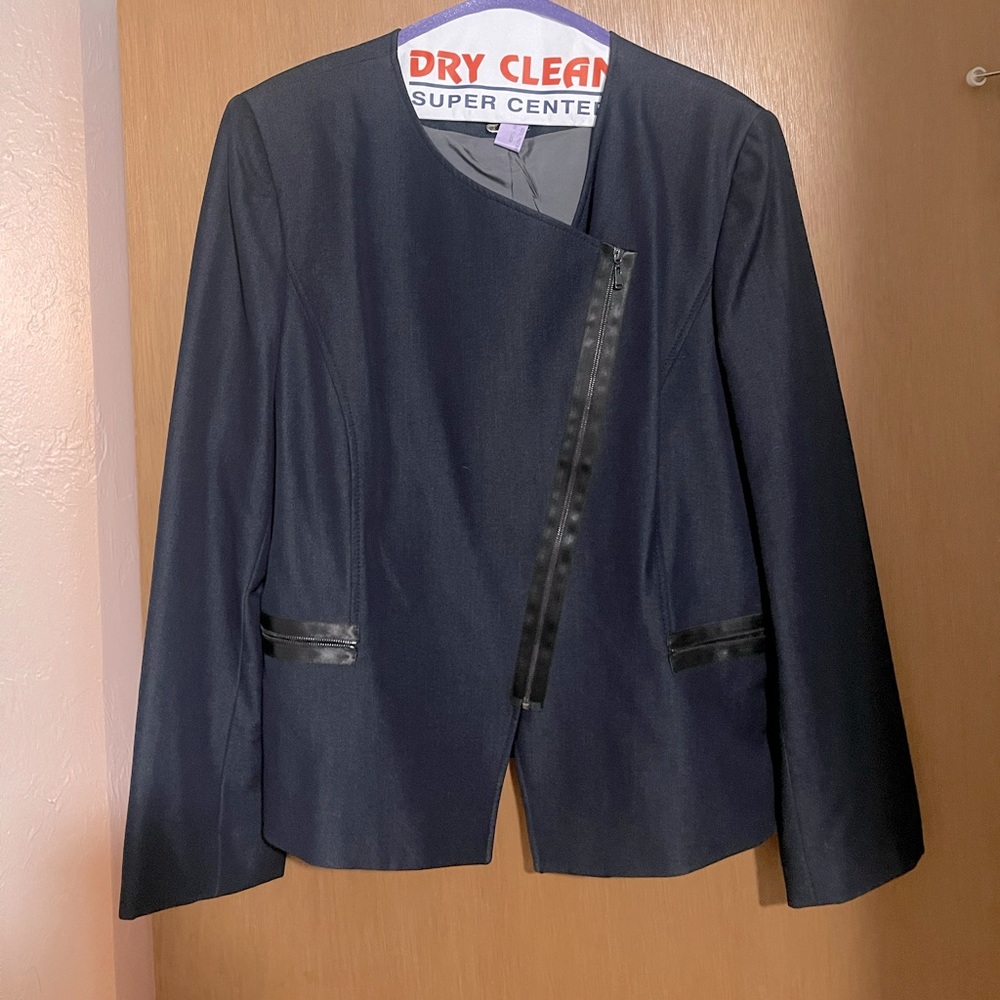 Tahari Dark Blue Blazer